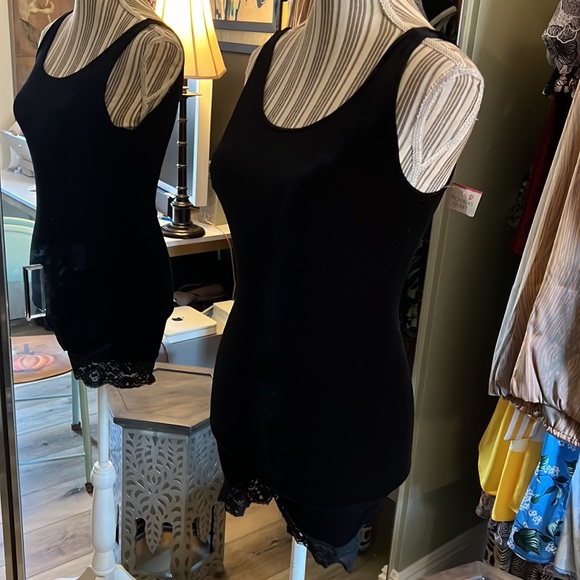 🔥1 hour sale. Victoria’s Secret, black shorts romper, lace on bottom - Picture 8 of 14